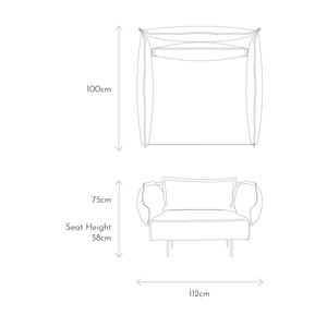 MODULAR LOUNGE CHAIR - SAND