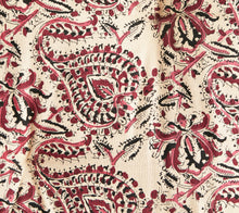 Indlæs billede til gallerivisning Madras med blomsterprint - Sand, raspberry, pink, grå